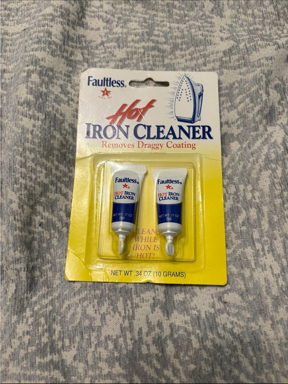 Faultless Hot Iron Cleaner USA Metal Teflon Silverstone Safe 2pack New vintage